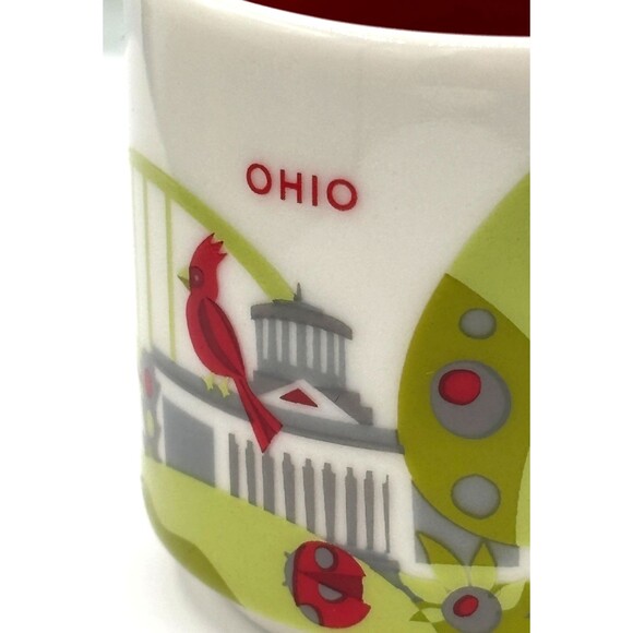 Starbucks 2017 OHIO BEEN THERE Series Espresso Coffee 2oz Mini Small Mug Cup EUC - Picture 13 of 13